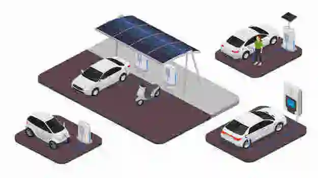 solar electric vehicle charging station