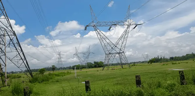high tension line
