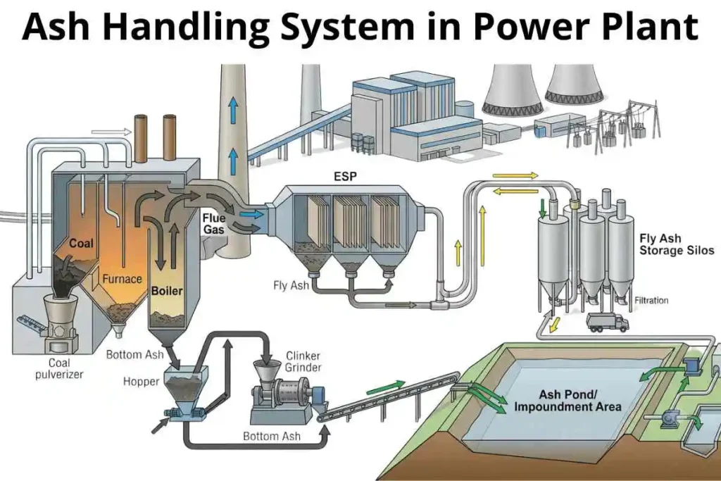 ash handling system in power plant