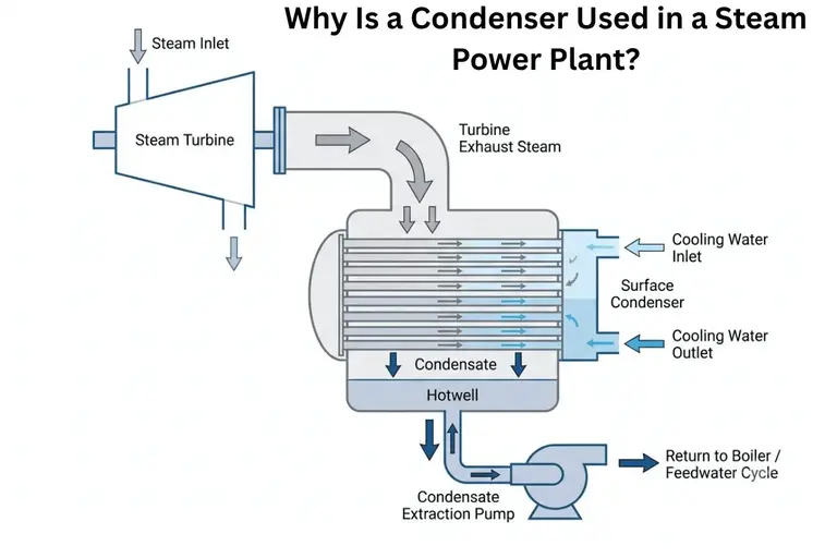 steam power plant condenser